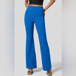 HALARA | High Waisted | Flare | Work Pant | Back Pocket | Princess Blue | size M